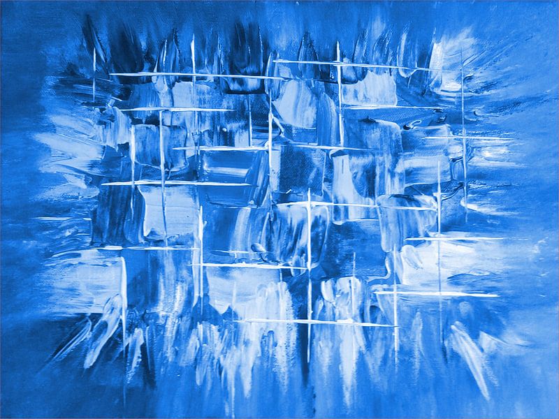 Explosion blau van Katrin Behr