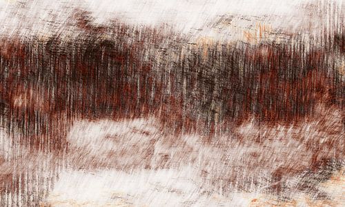 Modern surrealisme Abstractie met organische textuur in aardse kleuren