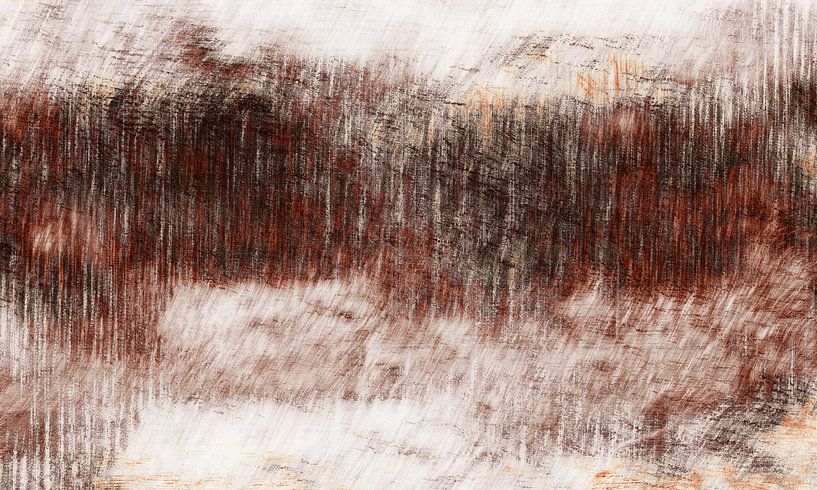 Modern surrealism Abstraction with organic texture in earthy colours by Mad Dog Art