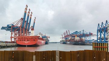 Hamburgse haven van Sven Frech