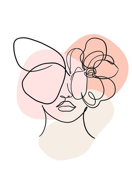 Femme de style Line Art par ArtDesign by KBK