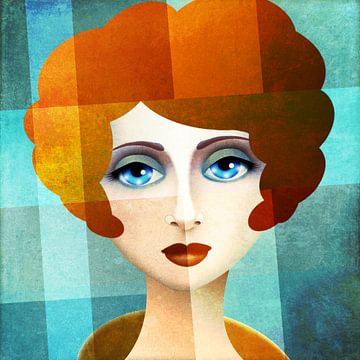 20s woman in color fields by Britta Glodde