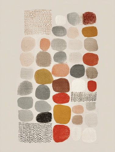 Speels en modern abstract van Japandi Art Studio