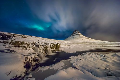 Kirkjufell blizzard sur Wojciech Kruczynski