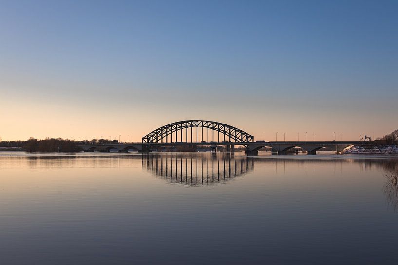 Zwolle - Un pont d'IJssel en hiver par Mitchell Molenhuis