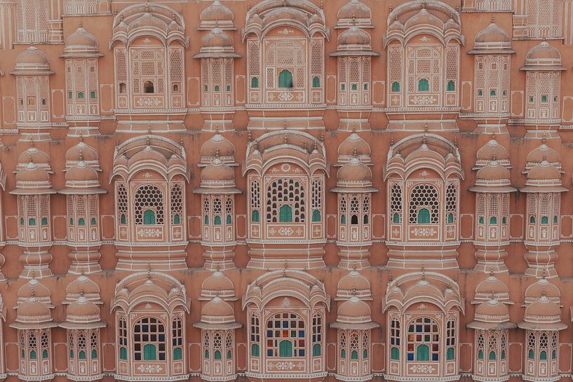 Pink facade Hawa Mahal | travel photography print | Jaipur India by Kimberley Jekel