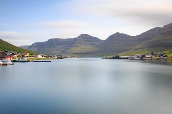 Hvannasund and Nordepil from the road to Vidoy on the Faroe Islands