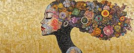 Flower Woman | Blossom Profile by Eye catching paintings