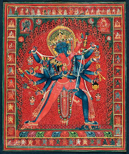 Chakrasamvara en gemalin Vajravarahi