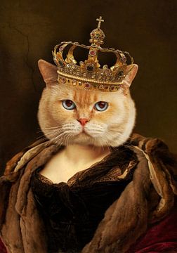 Cat Lady of the Manor by Marja van den Hurk