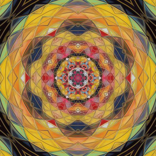 Abstraktes mehrfarbiges Mandala