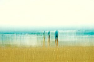 Drei am Strand von Kirsten Warner