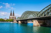 Railway bridge and Cologne Cathedral