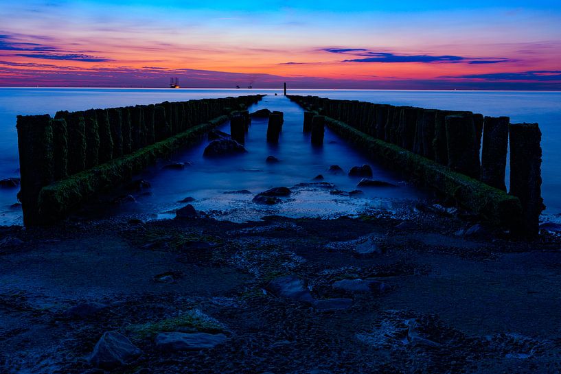 Leiter der Masten in Westkapelle von Twan Aarts Photography