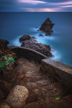 Madeira Santa Cruz coast at sunrise by Jean Claude Castor
