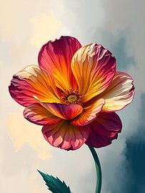 Roze bloem van On Your Wall