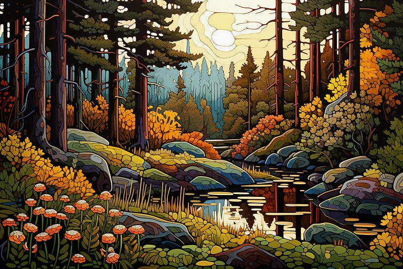 Autumn Forest, season by Ariadna de Raadt-Goldberg