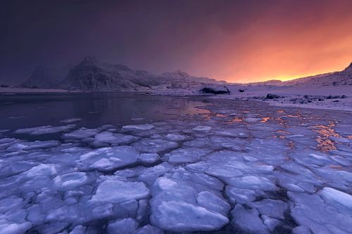 The ice fjord by Sven Broeckx