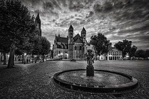 Vrijthof Maastricht @ zonsondergang van Rob Boon