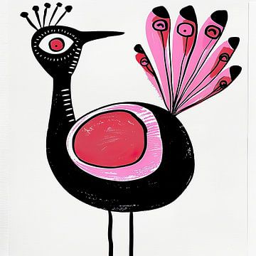 Pauw | Pink Feathered Dream van Modern Collection