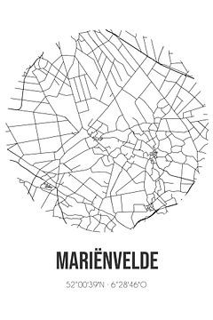 Mariënvelde (Gueldre) | Carte | Noir et blanc sur Rezona