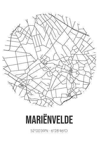 Mariënvelde (Gelderland) | Landkaart | Zwart-wit