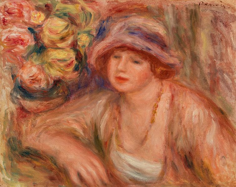 Anlehnende Frau, Renoir (1918) von Atelier Liesjes