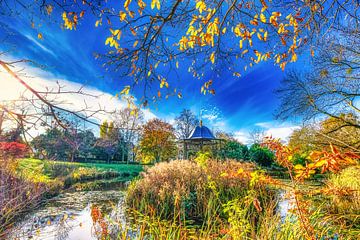 La magie de l'automne dans le jardin du Prince Emil, à Darmstadt sur pixxelmixx