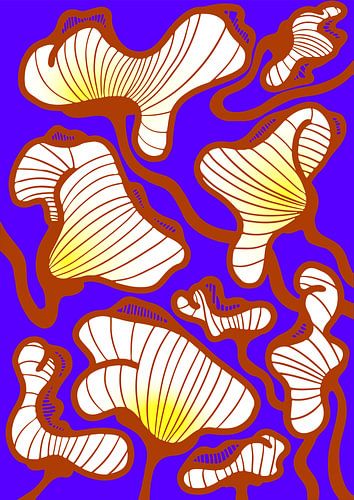 African flowers in the wind