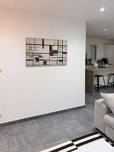 Abstract art Piet Mondrian style