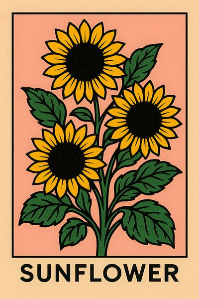 Radiant Sunflowers: A Touch of Summer in your Home by But First Framing