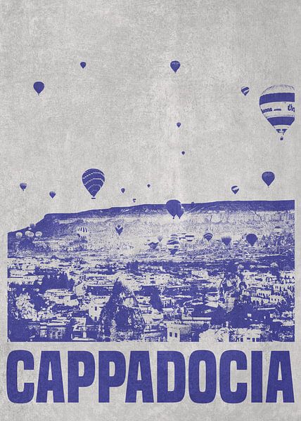 Cappadocia hot-air balloon by DEN Vector