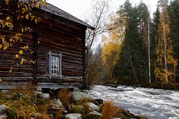 Moulin à eau à un rythme rapide sur Theo Kamans