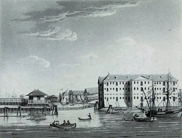 A. Lutz, Ansicht des Landes Zeemagazijn in Amsterdam, 1825