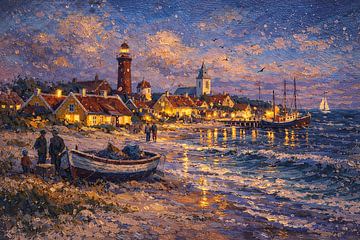Skagen in Denmark, an impressionist painting. by Gallery Hoppenbrouwers