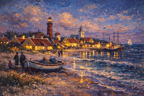 Skagen in Denemarken, een impressionistisch schilderij.