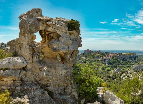 Skurrile Felsformationen, Les Baux-de-Provence, Provence Vaucluse, Frankreich, von Rene van der Meer