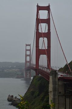 Golden Gate in the rain by Andreas Muth-Hegener