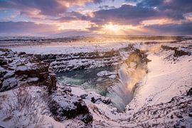 Gullfoss Waterfall / Iceland by Didier Laurent