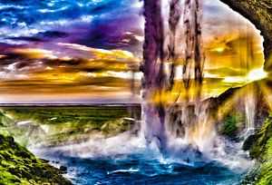 Hinter dem Wasserfall Dettifosd