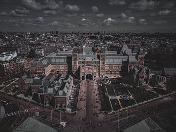 Aerial photo (Drone photo) of the Museumplein (Amsterdam) by Jan Hermsen