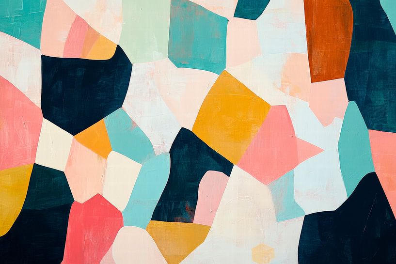 Composition abstraite de couleurs - moderne et colorée par Poster Art Shop