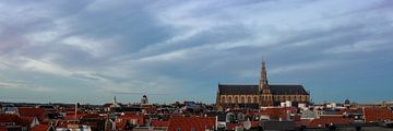 Panorama mit Grote Kerk in Haarlem von Arjen Schippers