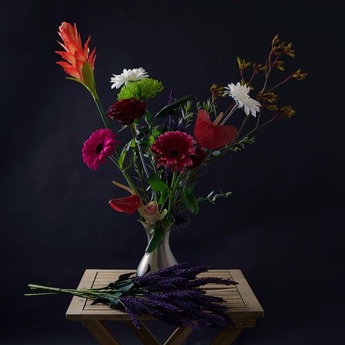 Stilleven met bloemen.