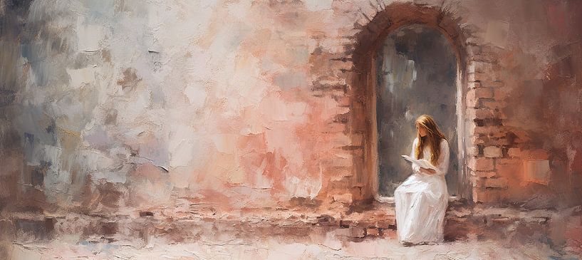 Parchemin chuchoté Solace par Peinture Abstraite