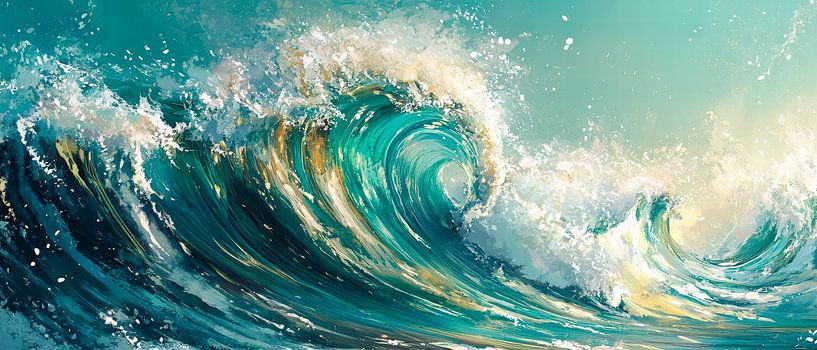 The sound of waves in the sunlight by Poster Art Shop