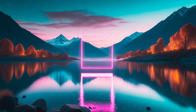 See mit Neon Beleuchtung von Mustafa Kurnaz