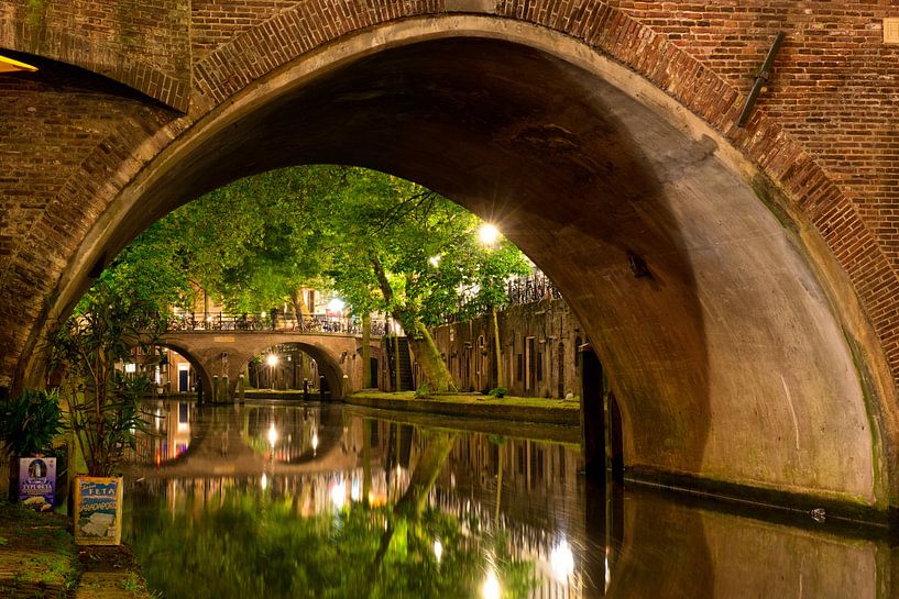 Utrecht Oudegracht: Hamburger Brücke von Martien Janssen