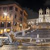 Spanische Treppe in Rom bei Nacht von t.ART