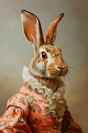 Portrait of a Rabbit by But First Framing
